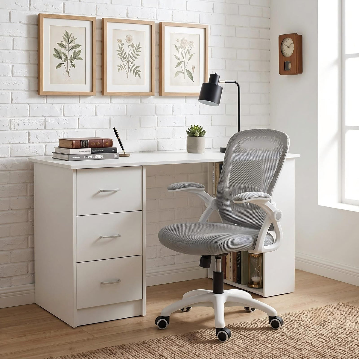 Computer Desk Set With Storage 120x49x75.5cm