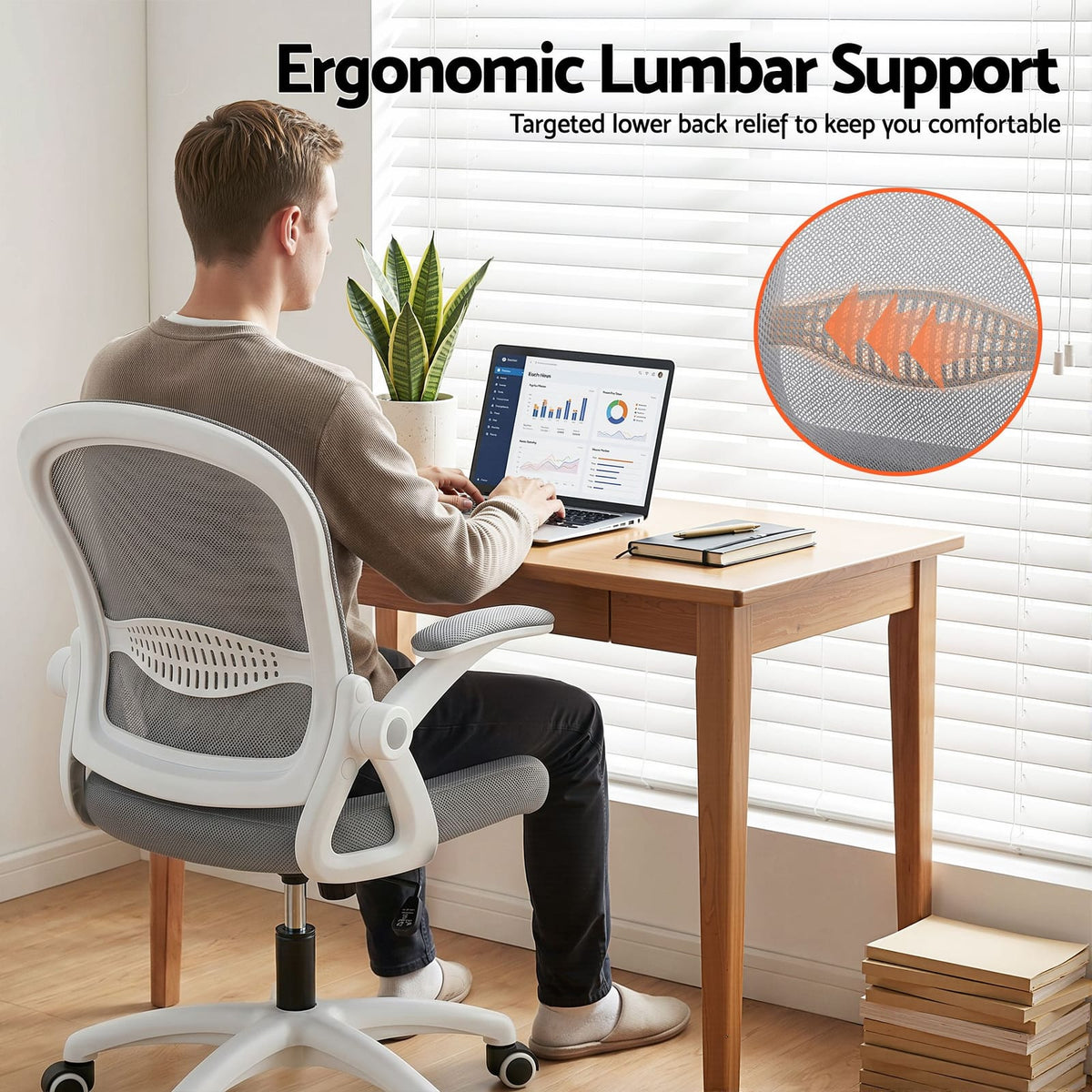 Computer Desk Set With Storage 120x49x75.5cm