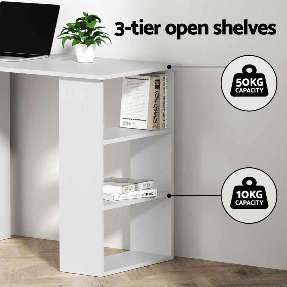 Computer Desk Set With Storage 120x49x75.5cm