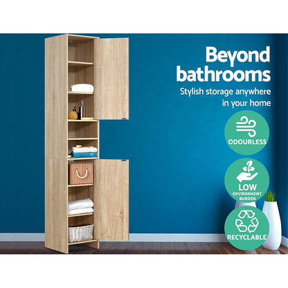Bathroom Cabinet Storage 185Cm Wooden