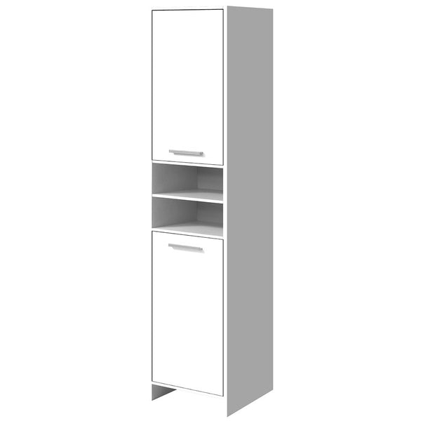  Bathroom Cabinet Storage 185Cm White