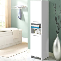 Bathroom Cabinet Storage 185Cm White