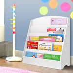 5 Tiers Kids Bookshelf Magazine Shelf Organiser Bookcase Display Rack White