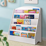 5 Tiers Kids Bookshelf Magazine Shelf Organiser Bookcase Display Rack White