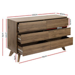 6 Chest Of Drawers - Xavi Walnut