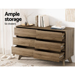 6 Chest Of Drawers - Xavi Walnut