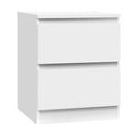 Bedside Table Cabinet Lamp Side Tables Drawers Nightstand Unit White