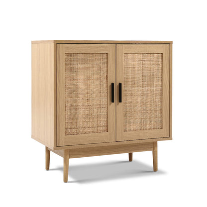 Rattan Buffet Sideboard 2 Doors - Briony Oak