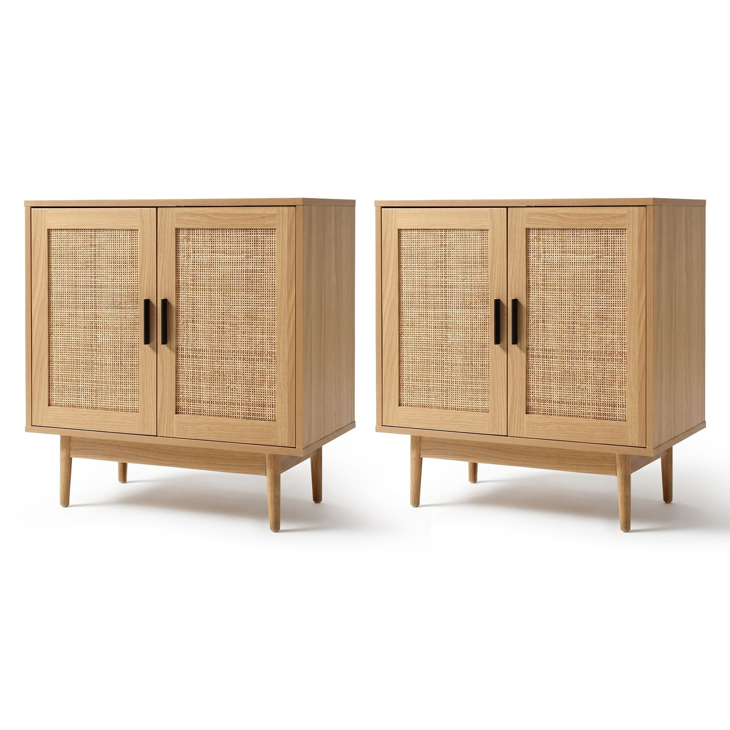Rattan Buffet Sideboard Cabinet Set of 2 | HomeAndLiving - 2