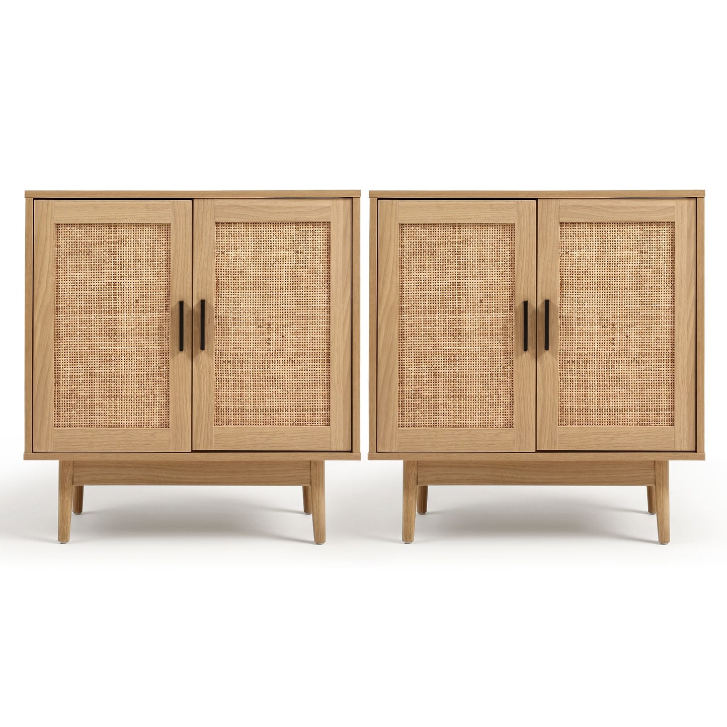 Rattan Buffet Sideboard Cabinet Set of 2 | HomeAndLiving - 5