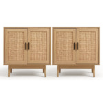 Rattan Buffet Sideboard Cabinet Set of 2 | HomeAndLiving