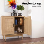 Rattan Buffet Sideboard Cabinet Set of 2 | HomeAndLiving