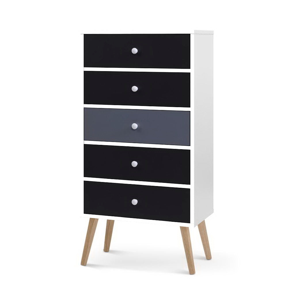 5 Chest Of Drawers - Bonds White
