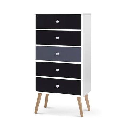 5 Chest Of Drawers - Bonds White