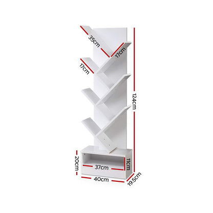 Tree Bookshelf 7 Tiers - Echo White