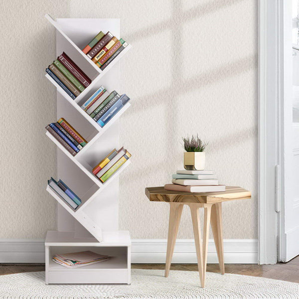  Tree Bookshelf 7 Tiers - Echo White