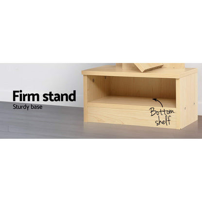 Tree Bookshelf 9 Tiers - Echo Oak