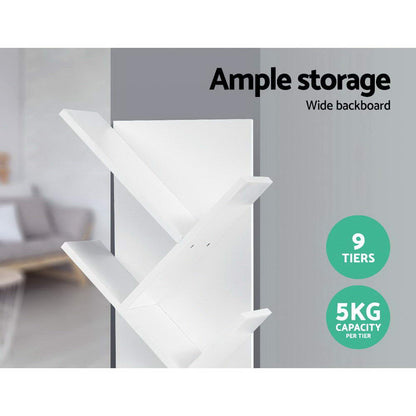 Tree Bookshelf 9 Tiers - Echo White