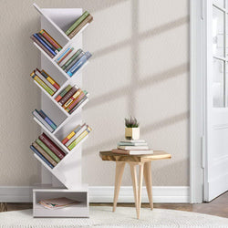 Tree Bookshelf 9 Tiers - Echo White