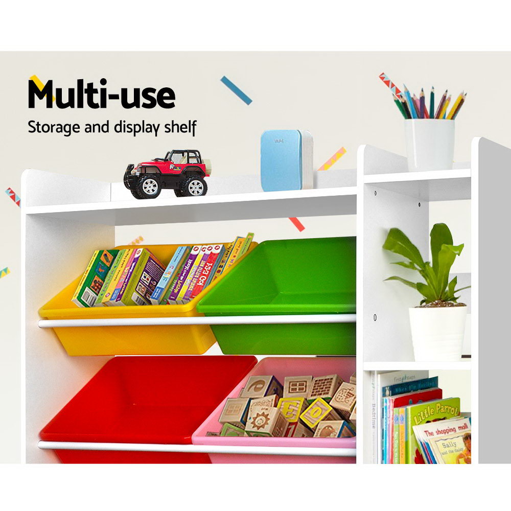 8 Bin Toy Storage Shelf
