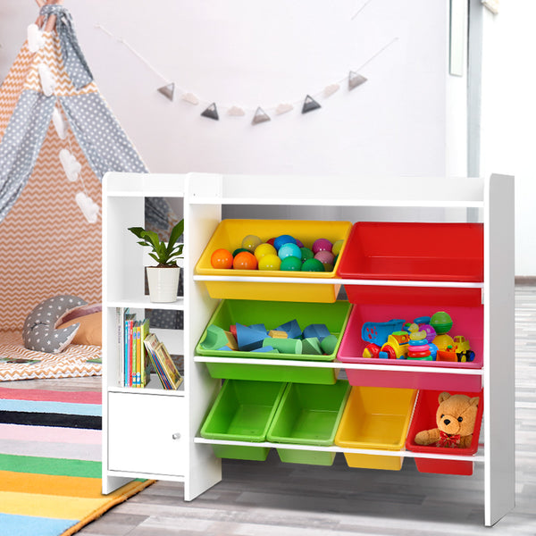  8 Bin Toy Storage Shelf