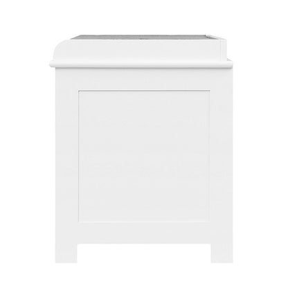 Shoe Rack Cabinet Bench White Caye