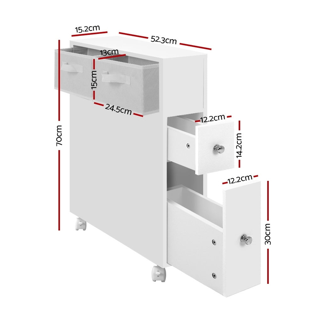 Bathroom Cabinet Storage Toilet Organiser