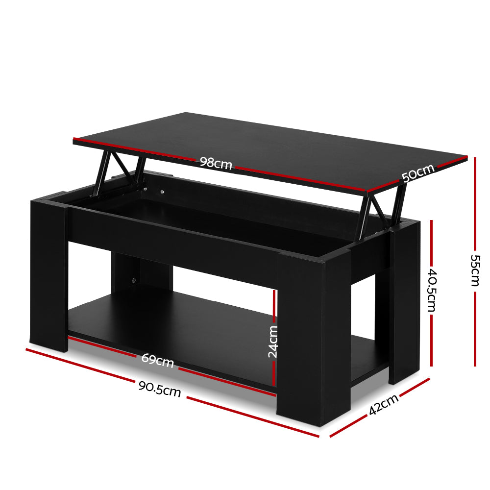 Coffee Table Lift-Top Coffee Table Black