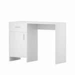 Computer Desk Drawer Cabinet White 100Cm