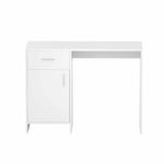 Computer Desk Drawer Cabinet White 100Cm