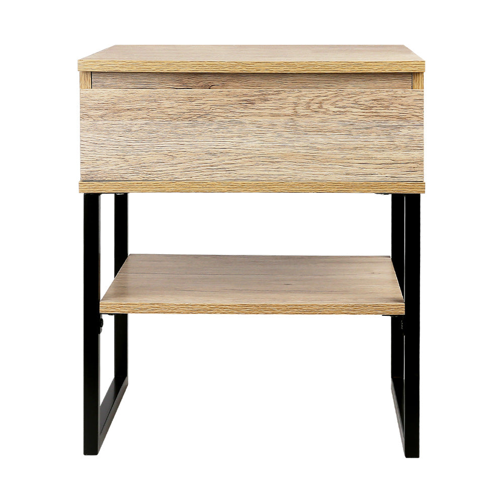 Bedside Table 1 Drawers With Shelf - Casey