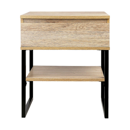 Bedside Table 1 Drawers With Shelf - Casey