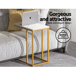 Coffee Table Side Table Marble Effect Emma