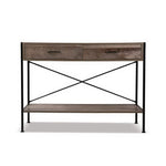Console Table 2 Drawers Walnut Marconi