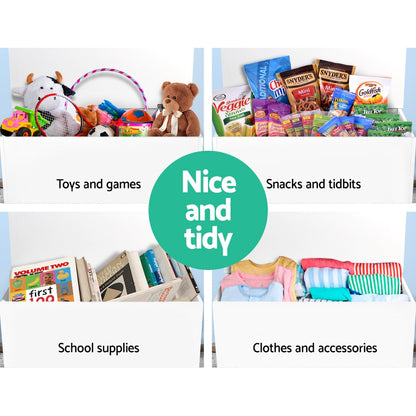 Kids Toy Box Chest Children Container Storage Clothes Organiser Cabinet