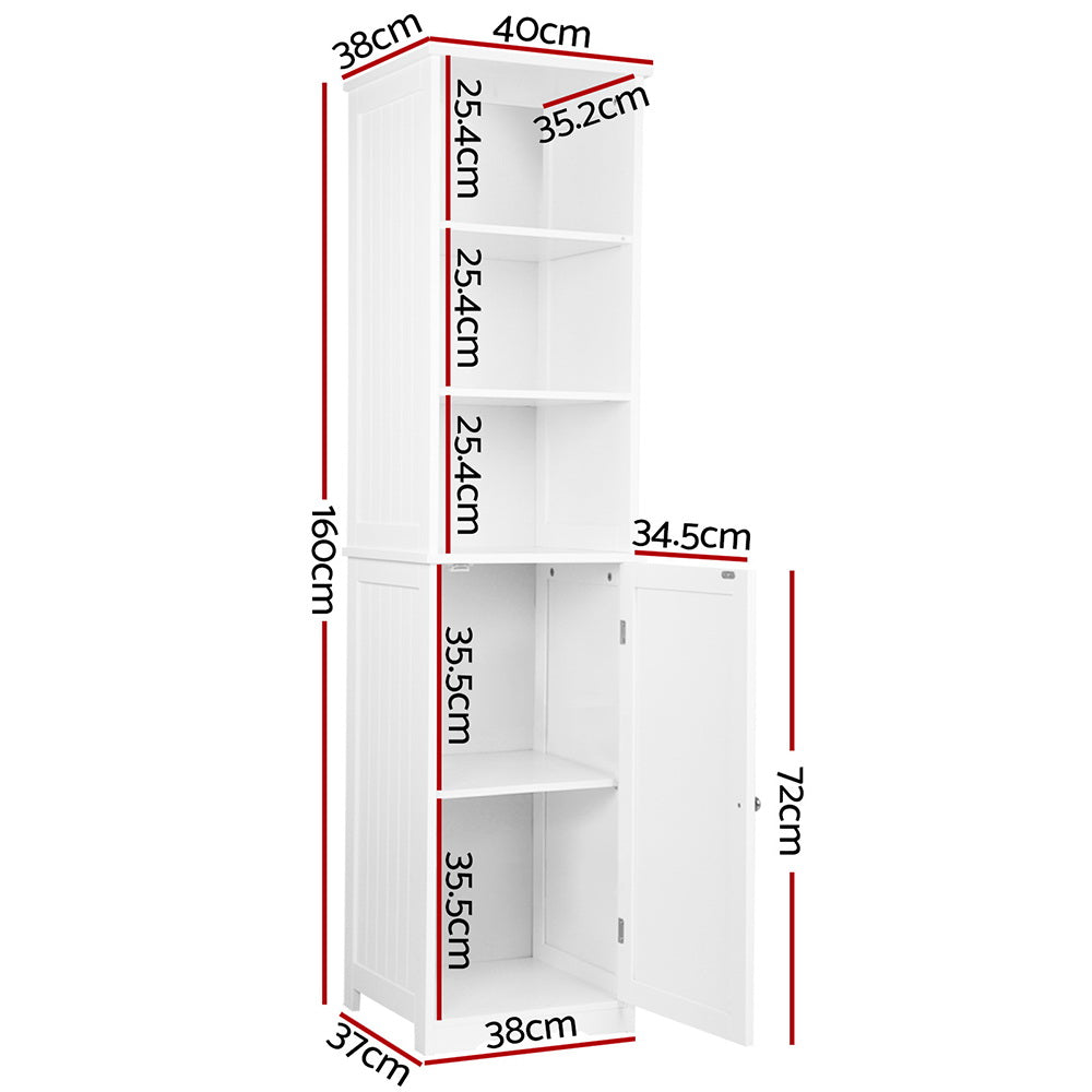 Bathroom Cabinet Storage 160Cm White