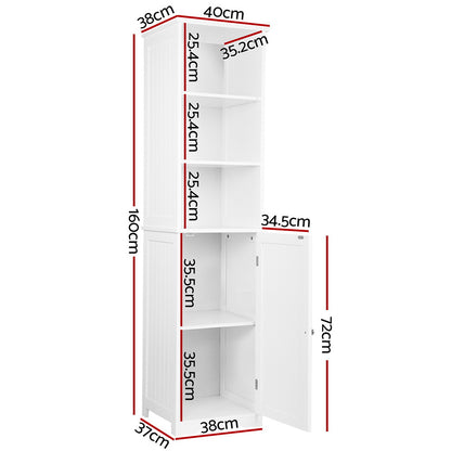 Bathroom Cabinet Storage 160Cm White