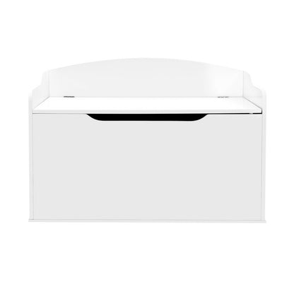 Kids Toy Box Storage Cabinet Chest Blanket Children Clothes Organiser White