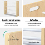 Kids Toy Box 12 Bins Bookshelf Organiser Children Storage Rack