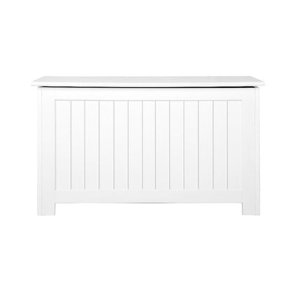 Kids Toy Box Chest Storage Blanket Children Clothes Room Organiser White