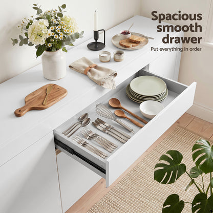 180cm Buffet Sideboard Cabinet White Storage | HomeAndLiving - 8