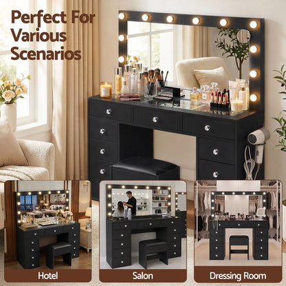 Dressing Table Charging Station 120x35x142cm