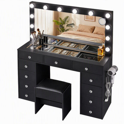 Dressing Table Charging Station 120x35x142cm