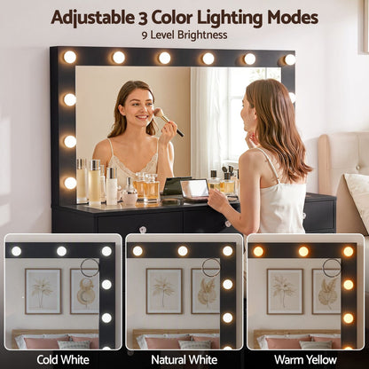 Dressing Table Charging Station 120x35x142cm