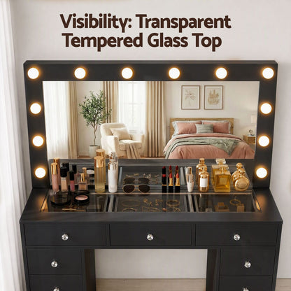 Dressing Table Charging Station 120x35x142cm