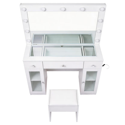 Dressing Table Vanity Desk Set 105x40x135cm