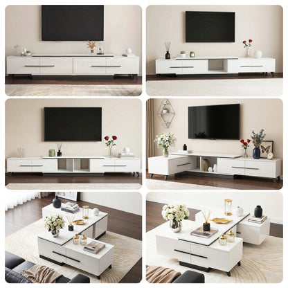 Extendable TV Cabinet Entertainment Unit 260cm | HomeAndLiving