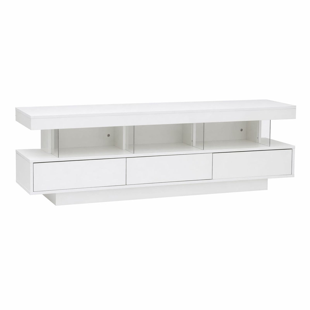 White 160cm TV Unit Storage 160x38x50cm