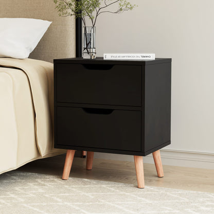 Black bedside table 40x30x50cm, view 7