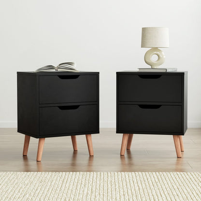 Black bedside table 40x30x50cm, view 7